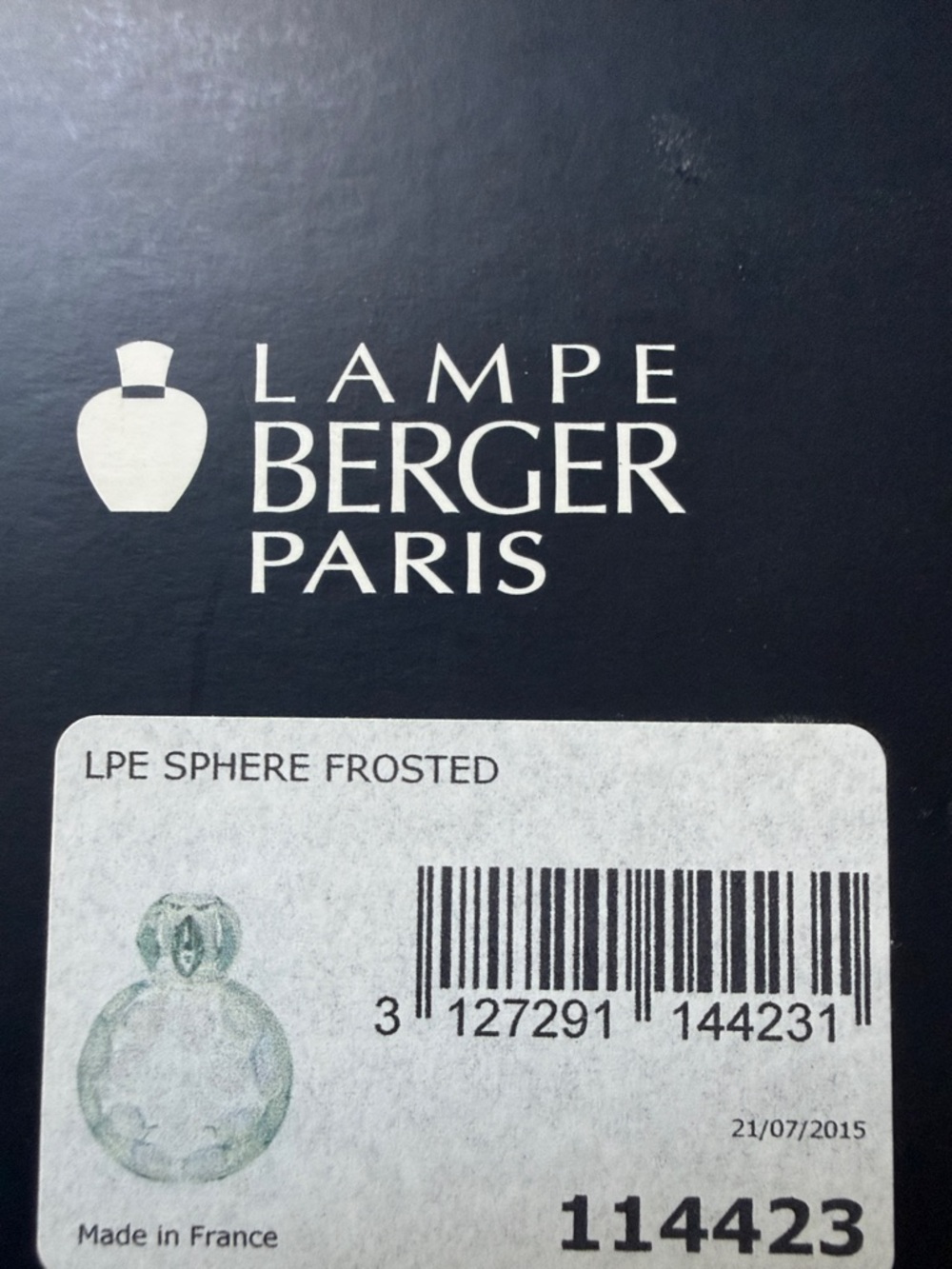 Lampe Berger Paris LPE Sphere Frosted - Frosted Clear